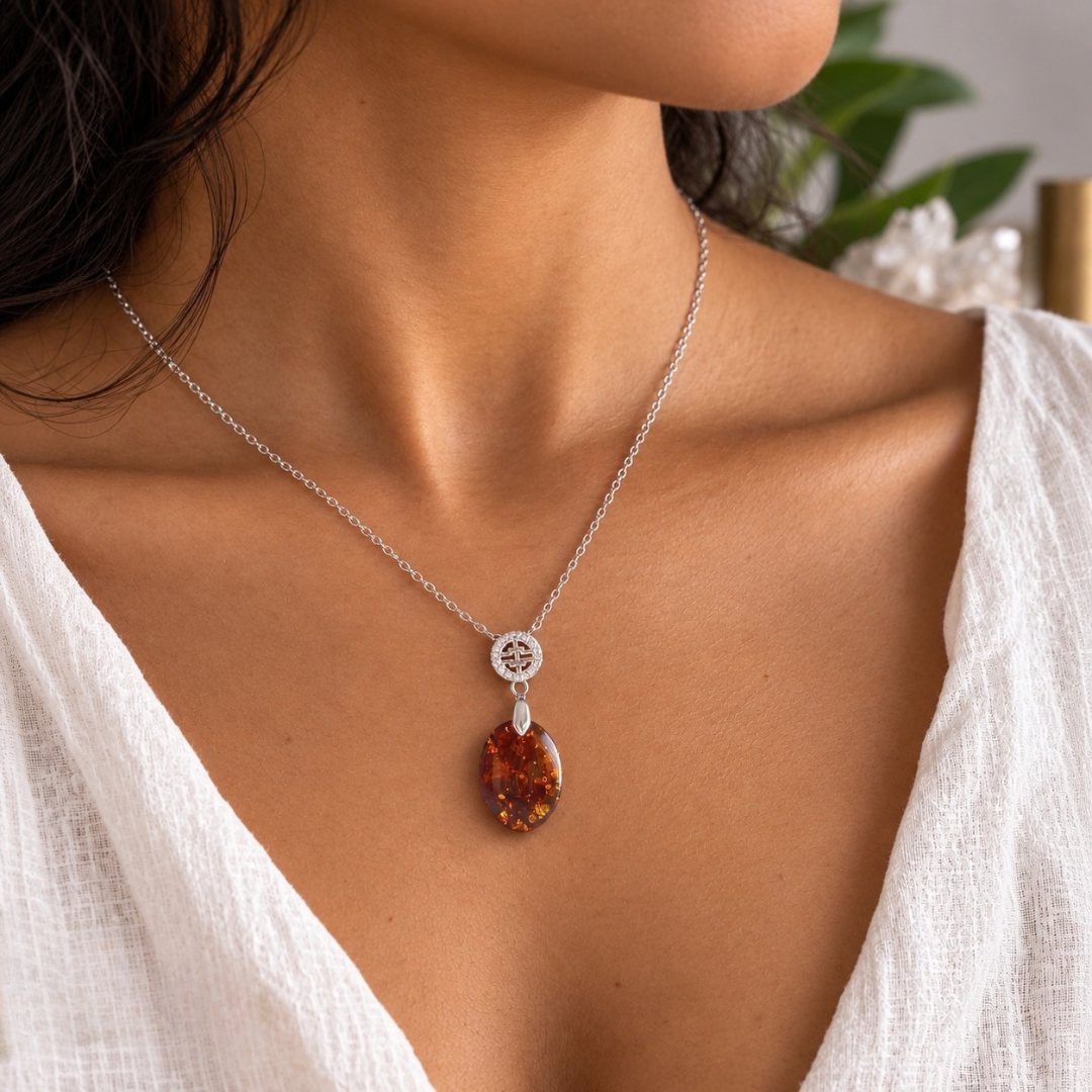 Natural Baltic Amber from Lithuania | Pendant No. 01