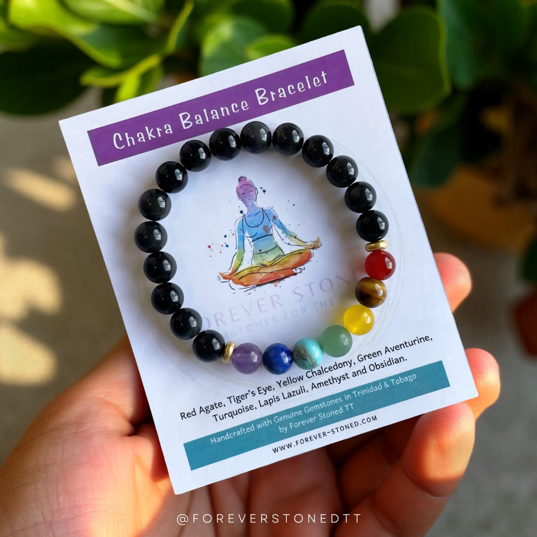 Obsidian Chakra Balance Bracelet