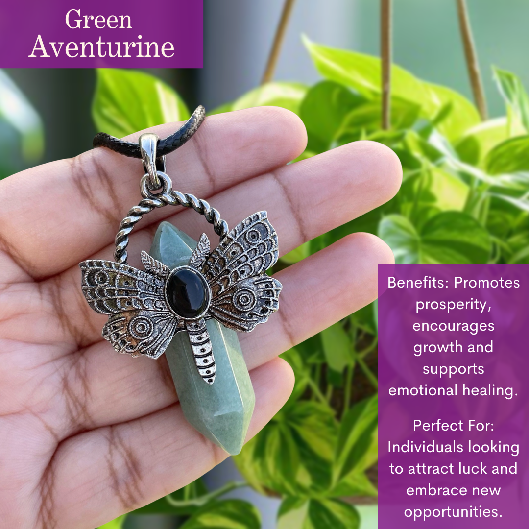 Butterfly Gemstone Pendant Sale - Free 18" Clasp Cord included