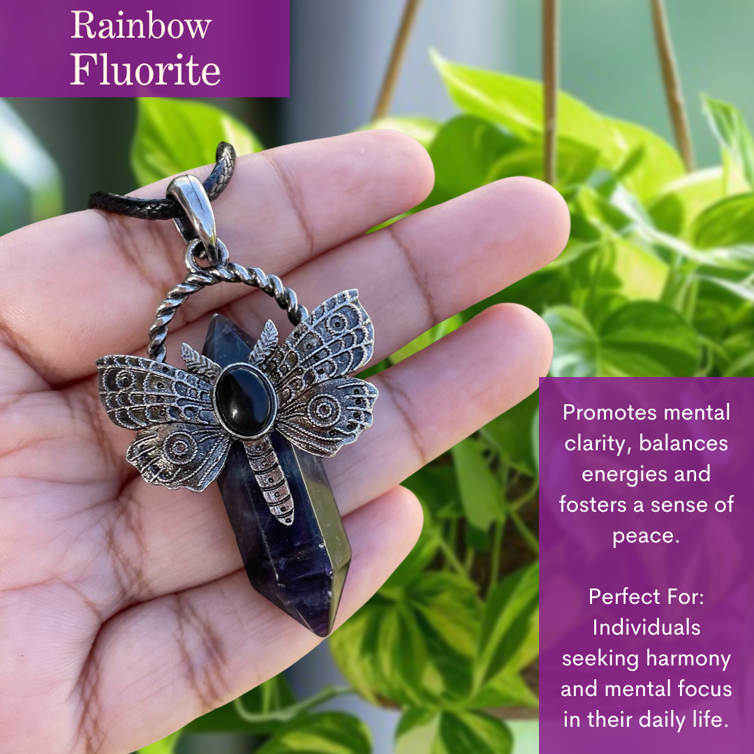 Butterfly Gemstone Pendant Sale - Free 18" Clasp Cord included