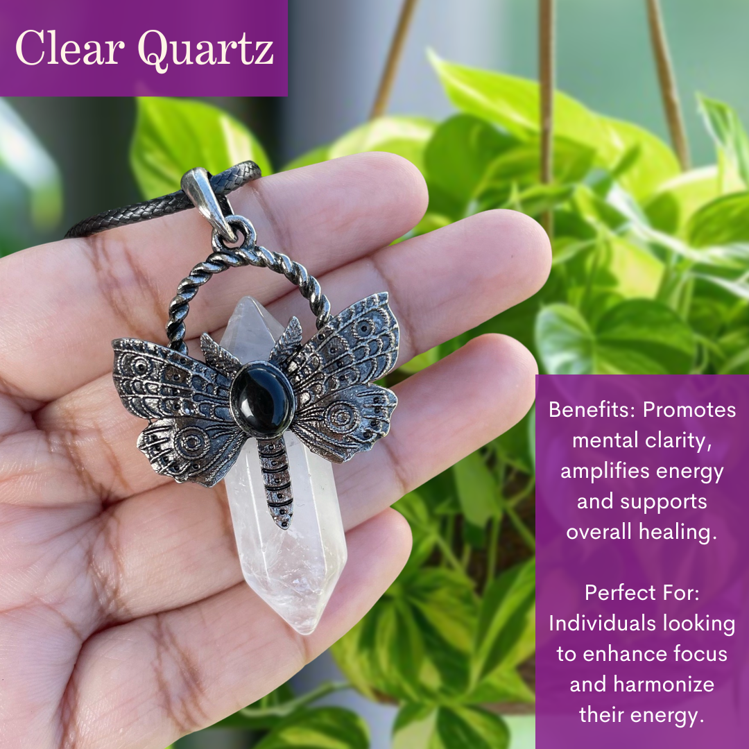 Butterfly Gemstone Pendant Sale - Free 18" Clasp Cord included