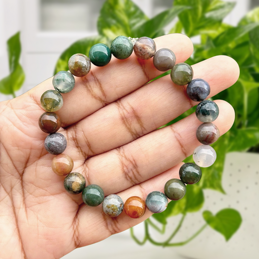 Indian Agate Gemstone Bracelet