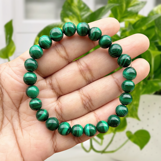 Low Grade Malachite Gemstone Bracelet