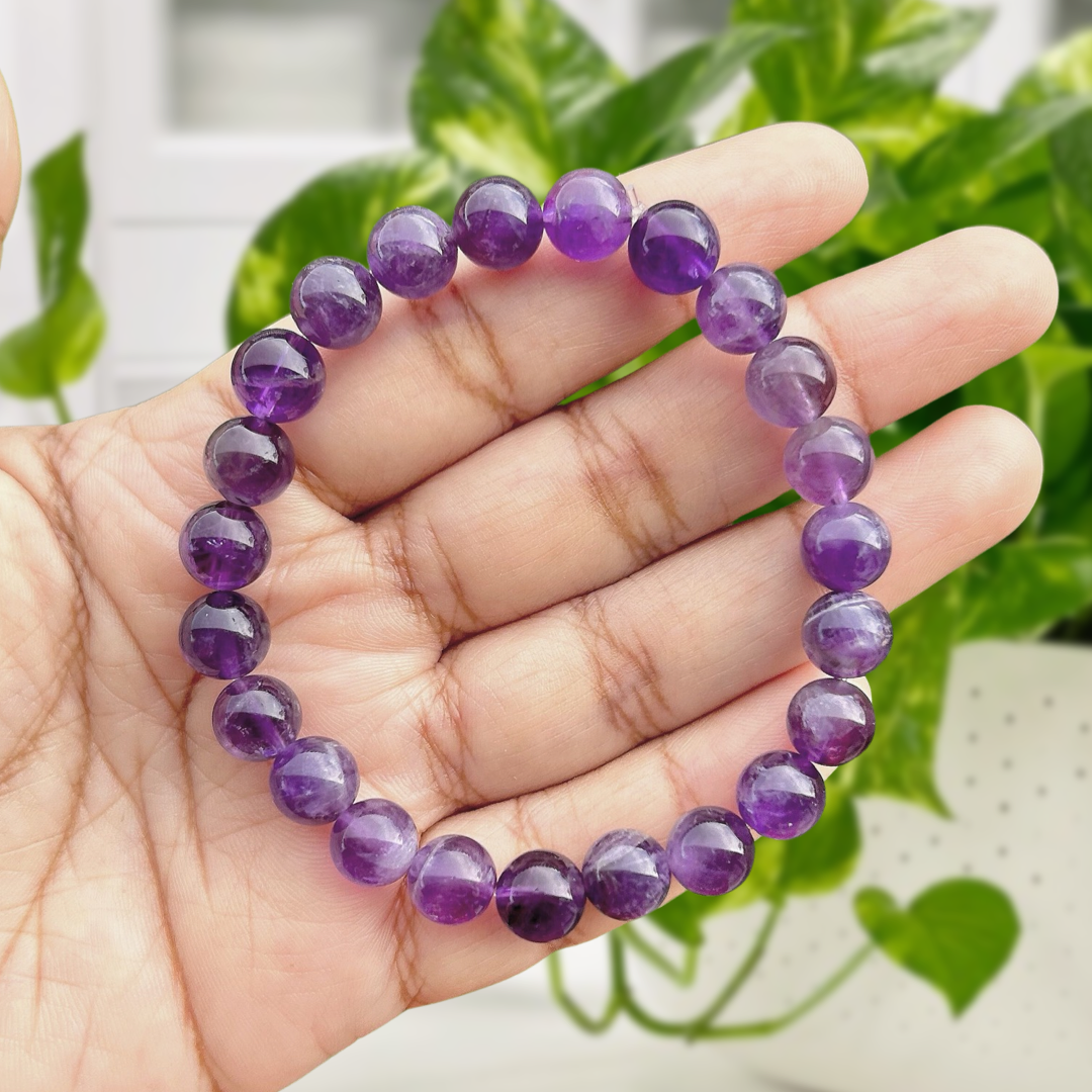 Amethyst sales gemstone bracelet