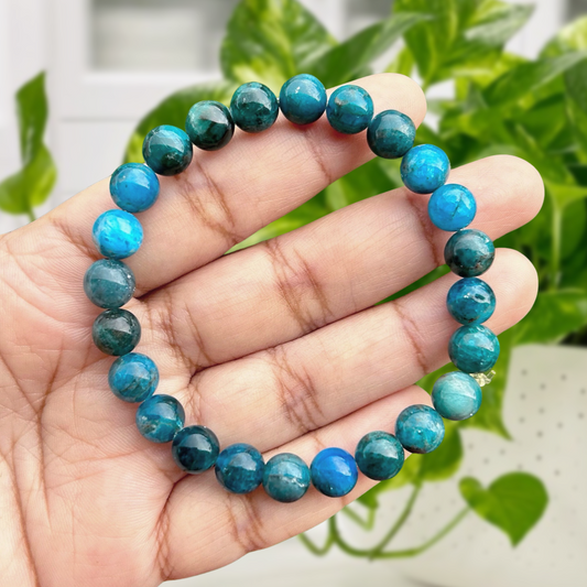 Blue Apatite Gemstone Bracelet