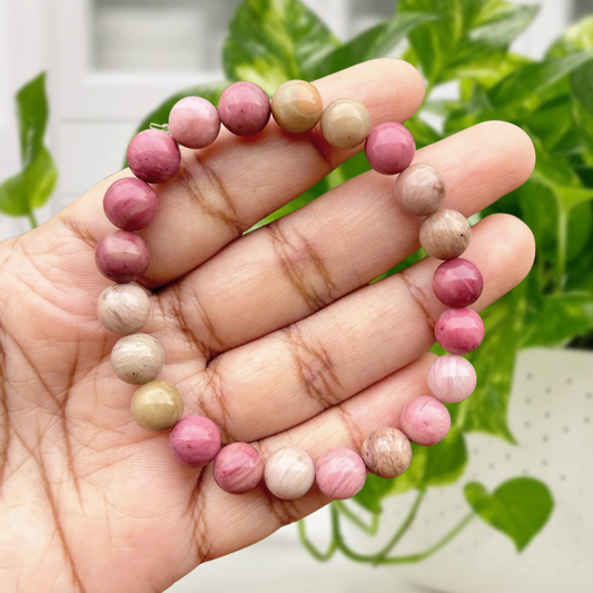 Rhodochrosite Gemstone Bracelet