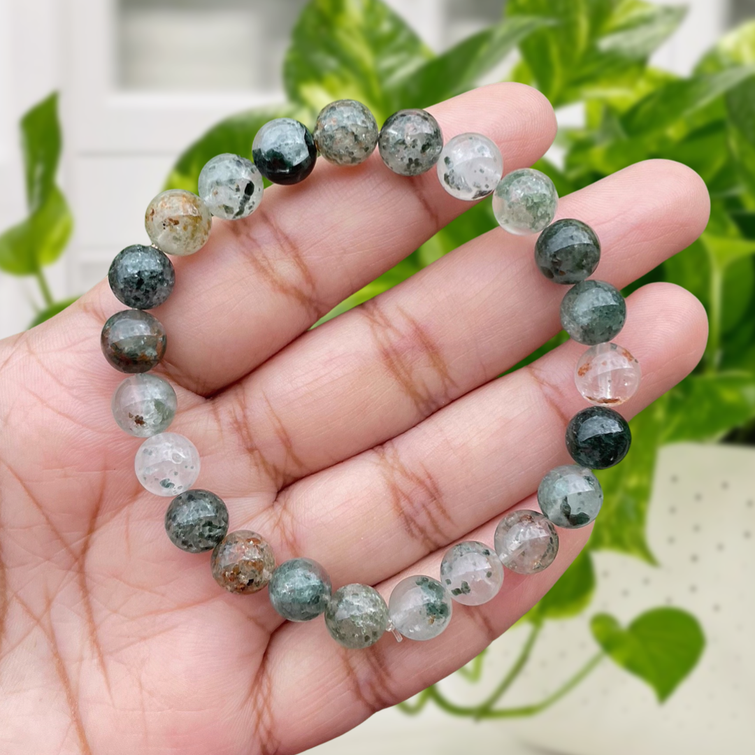 Lodolite (Garden Quartz) Gemstone Bracelet