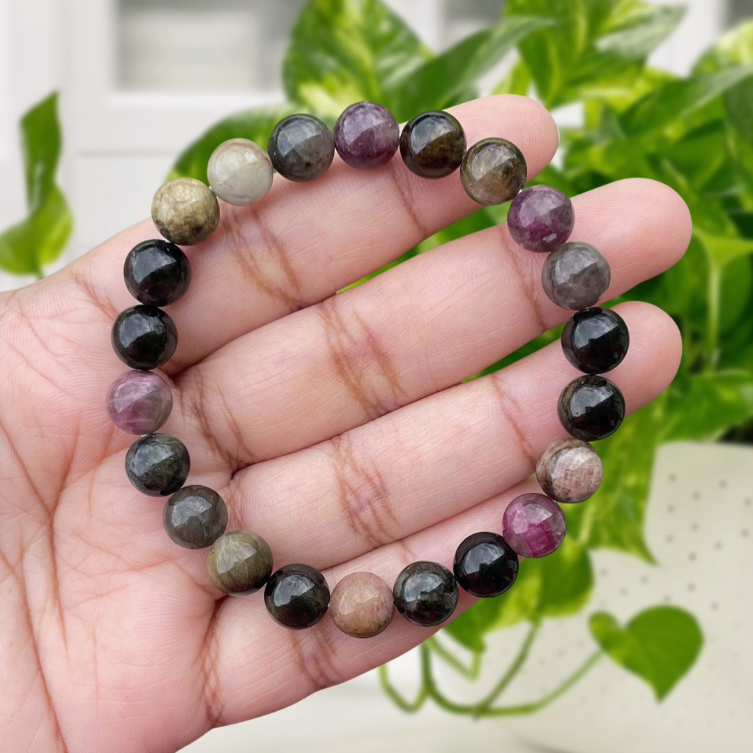 Mixed Tourmaline Gemstone Bracelet