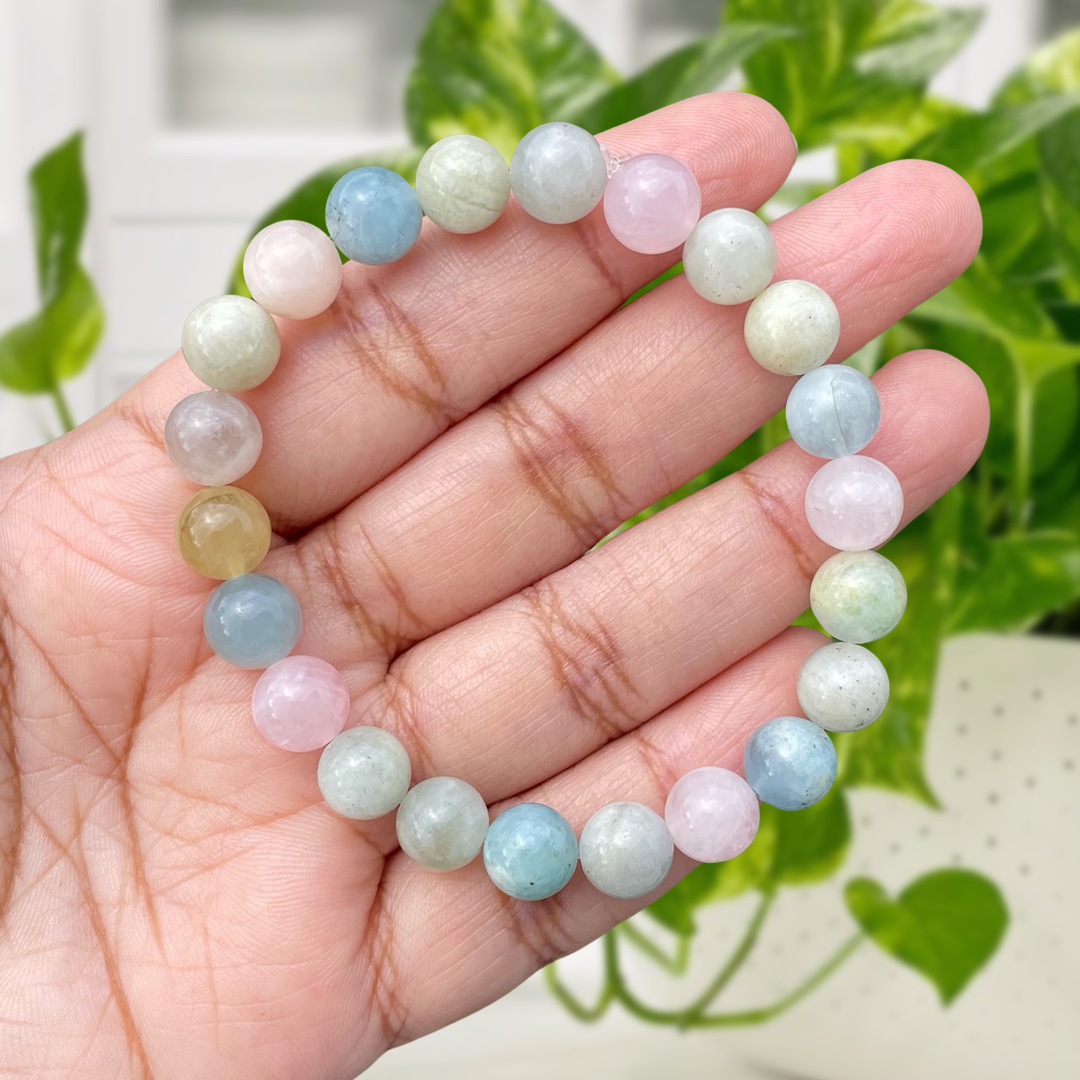 Morganite Gemstone Bracelet