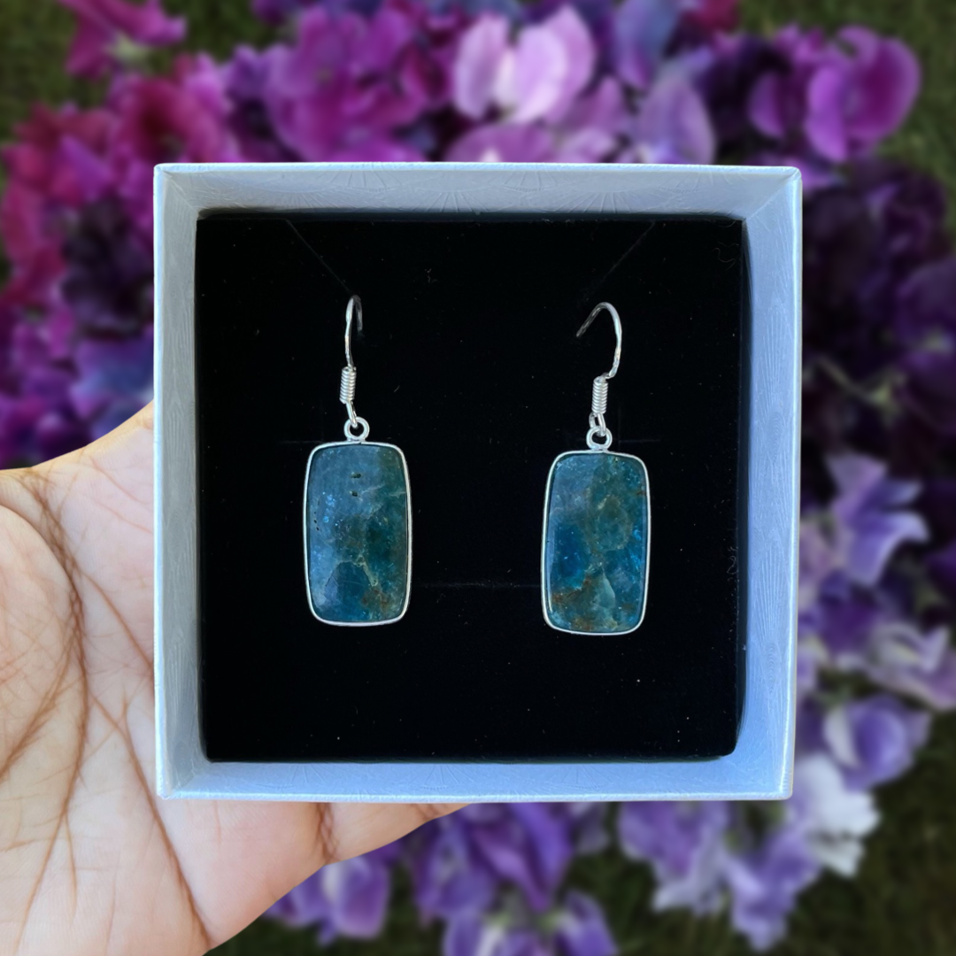 Apatite earrings hot sale