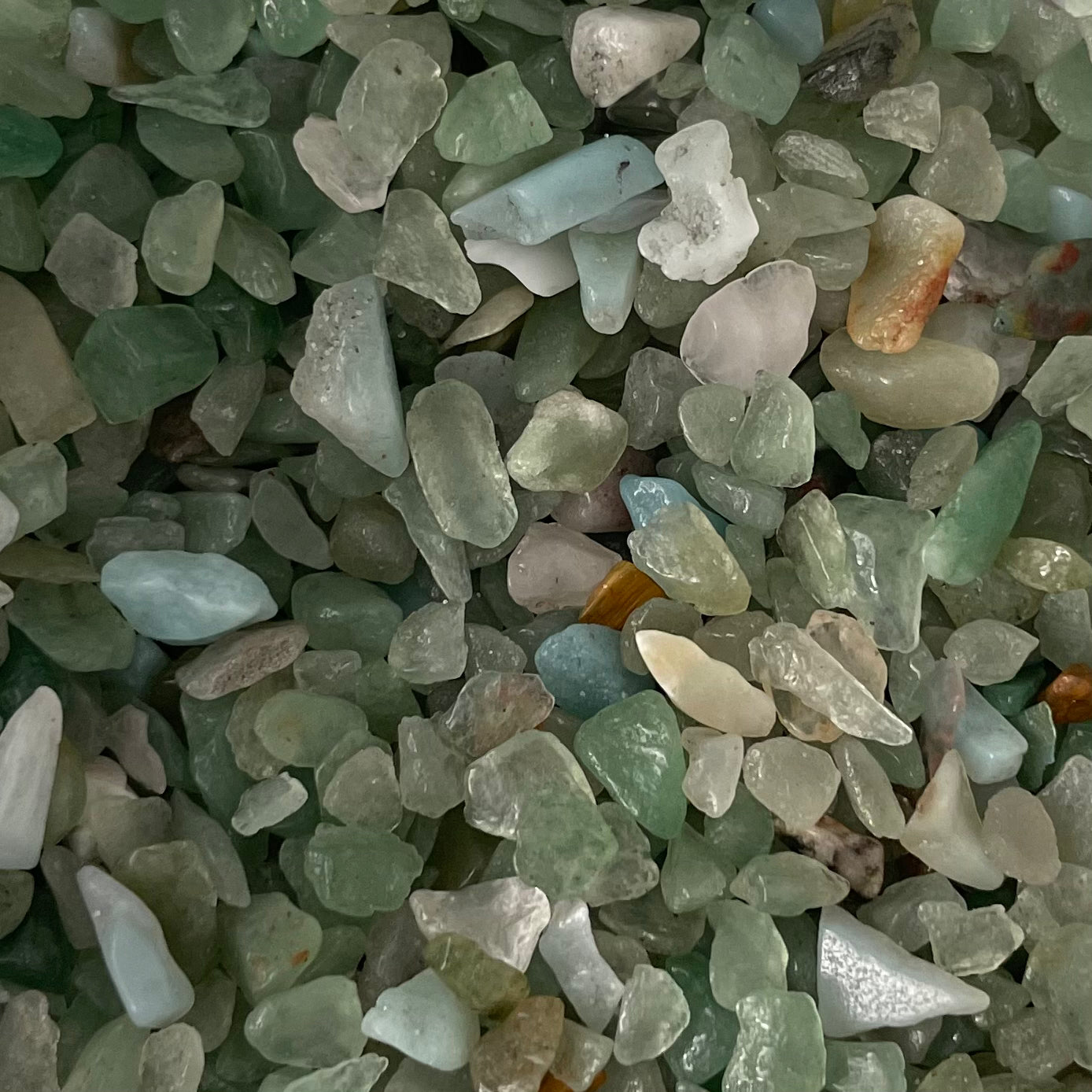 Gemstone Chip Beads (No Holes) ~40 gram bag