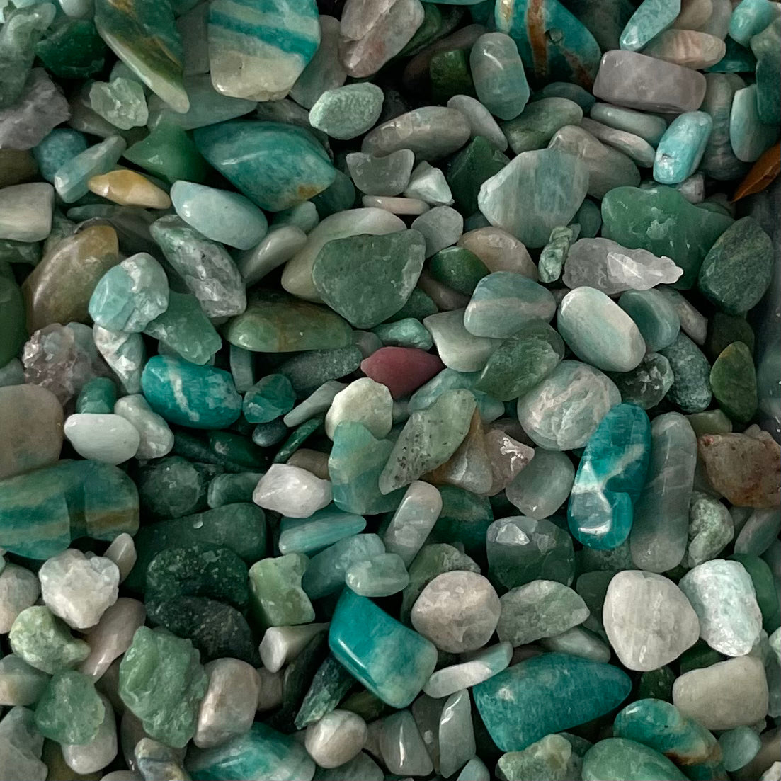 Gemstone Chip Beads (No Holes) ~40 gram bag