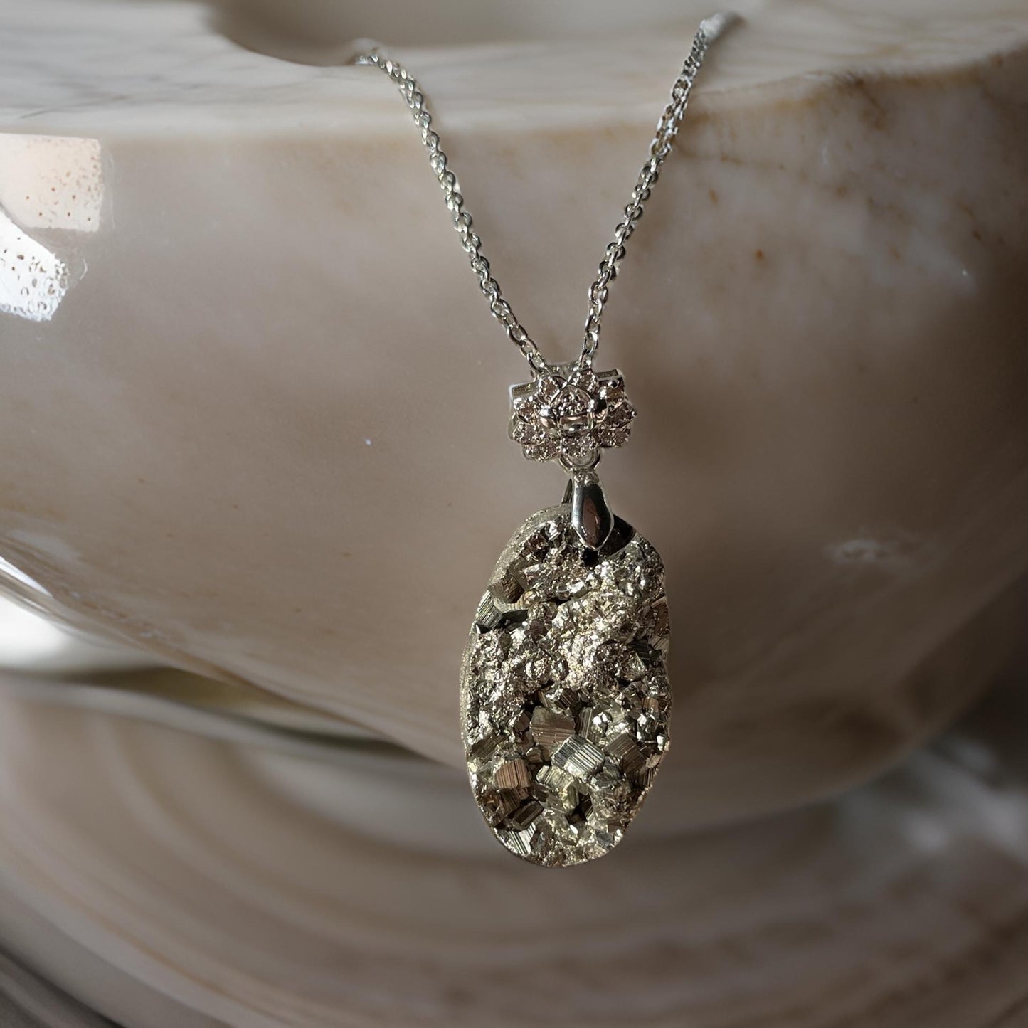 High Quality Pyrite Pendant Option 4