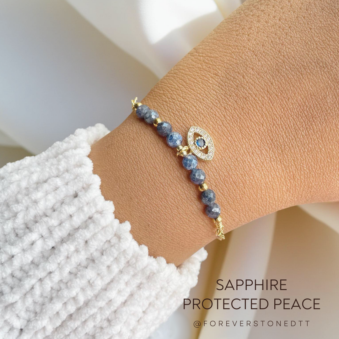 Sapphire Minimalist Birthstone Bracelet