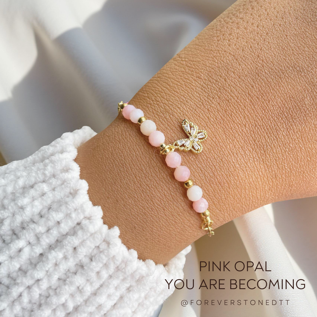 Pink Opal Minimalist Bracelet