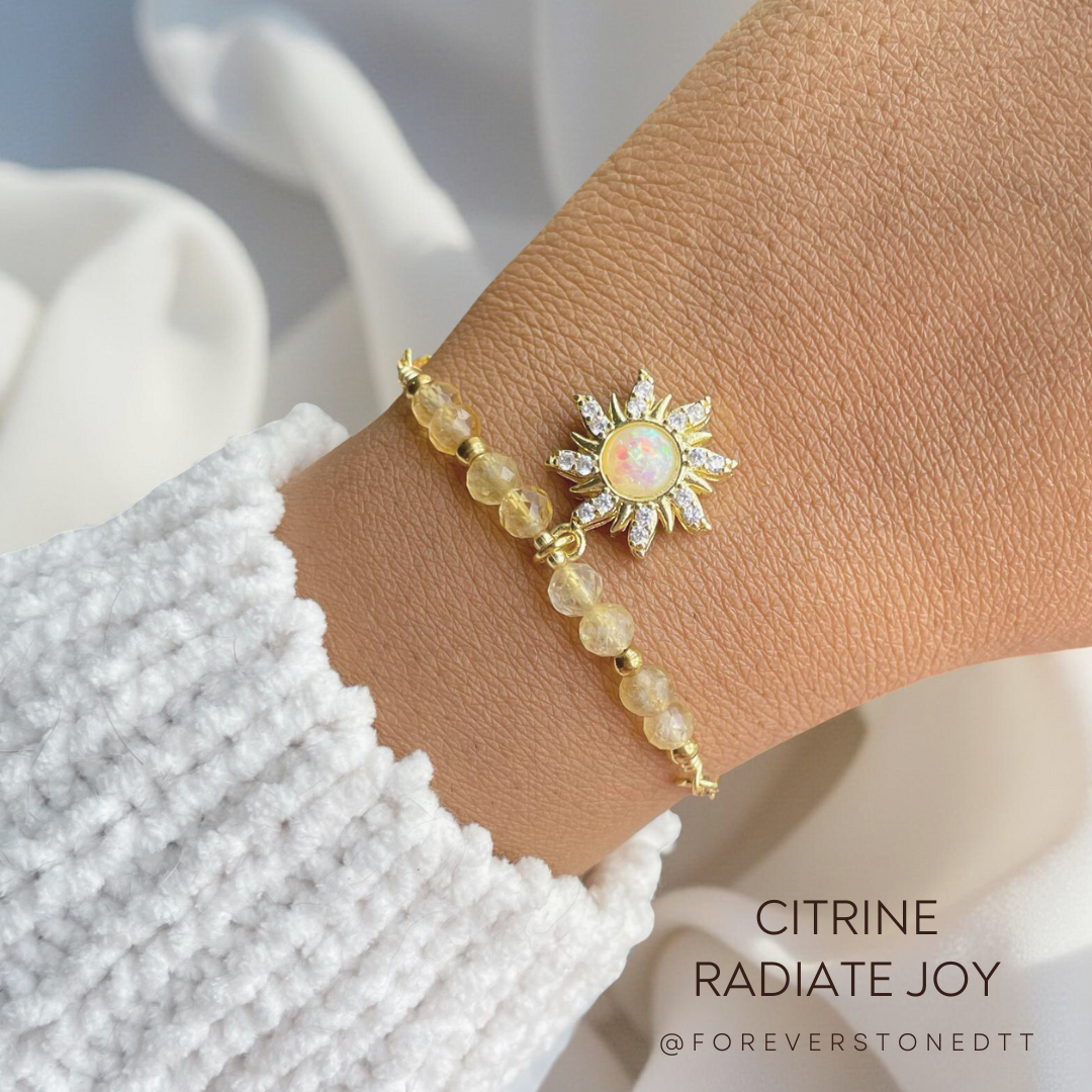 Citrine Minimalist Birthstone Bracelet