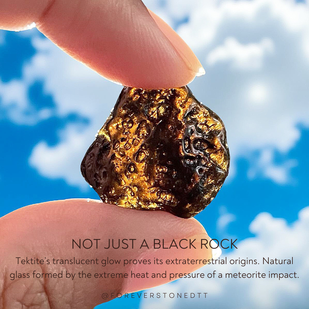 Australasian Tektite Pendant Necklace