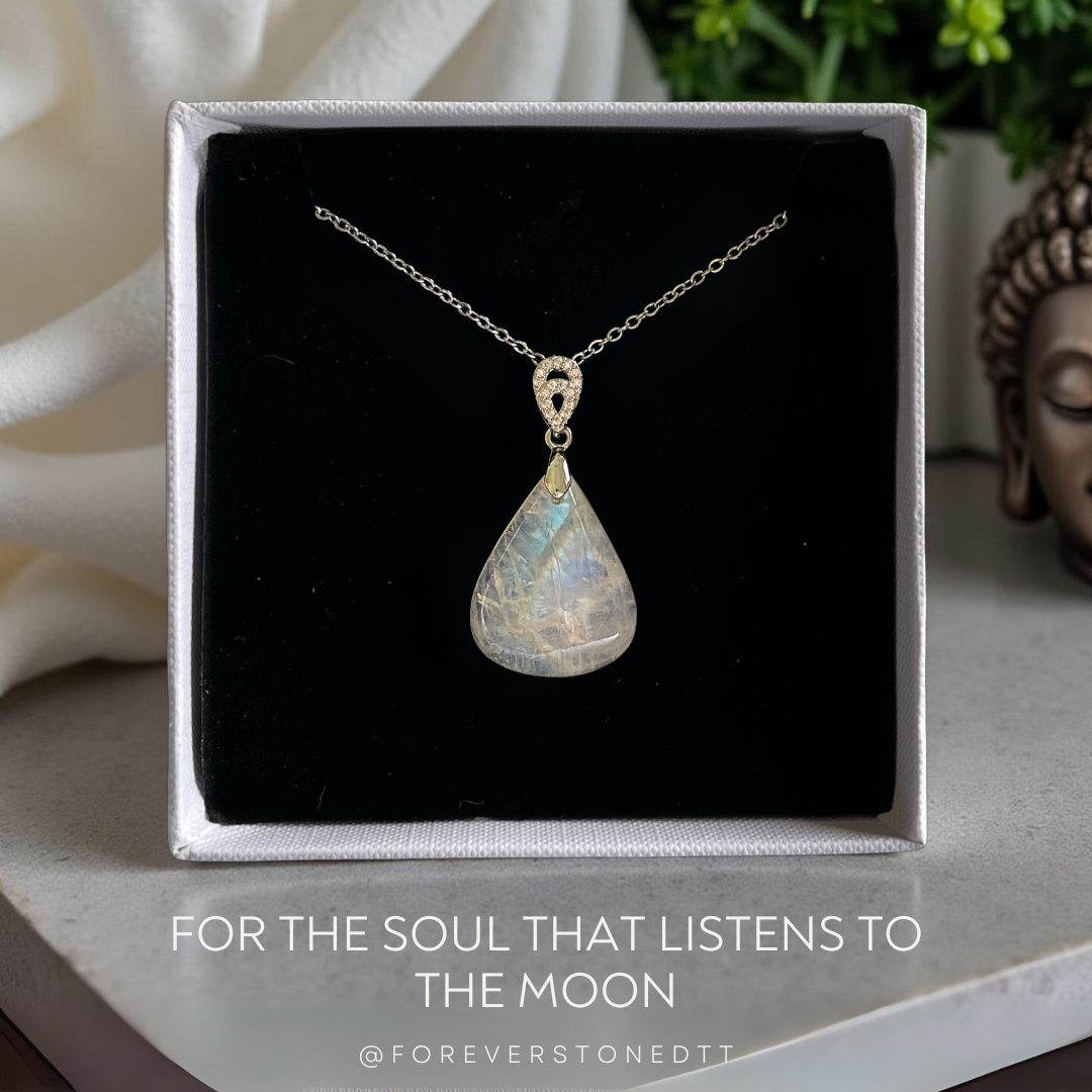 Moonstone (Rare Stone from Sri Lanka) Pendant Option 2