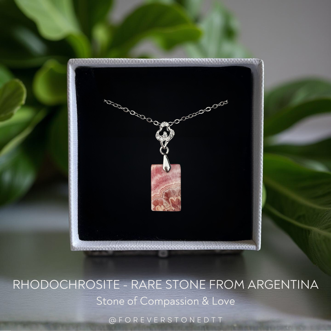 Rhodochrosite Pendant - Rare Stone from Argentina