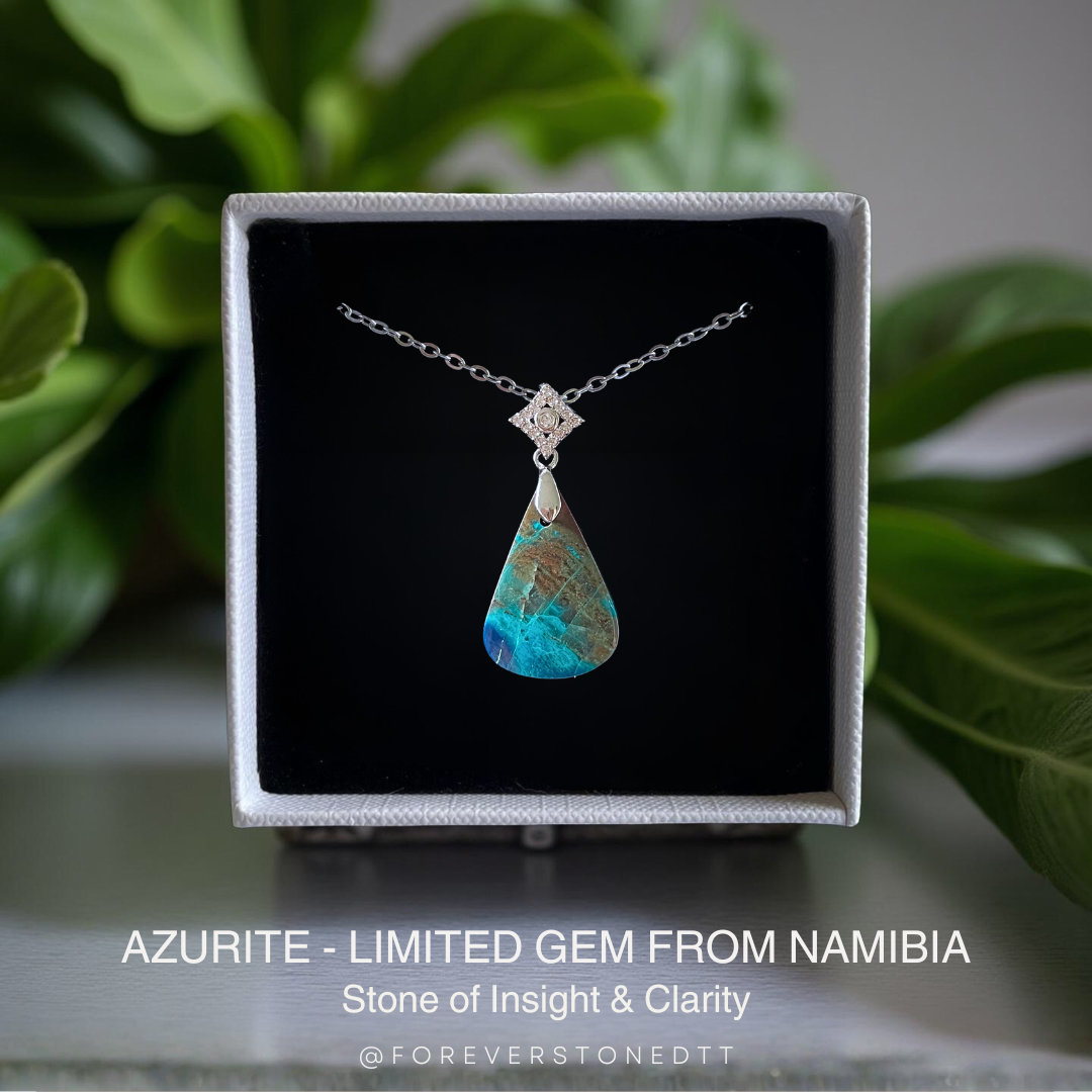 Azurite Pendant - Limited Gem from Namibia