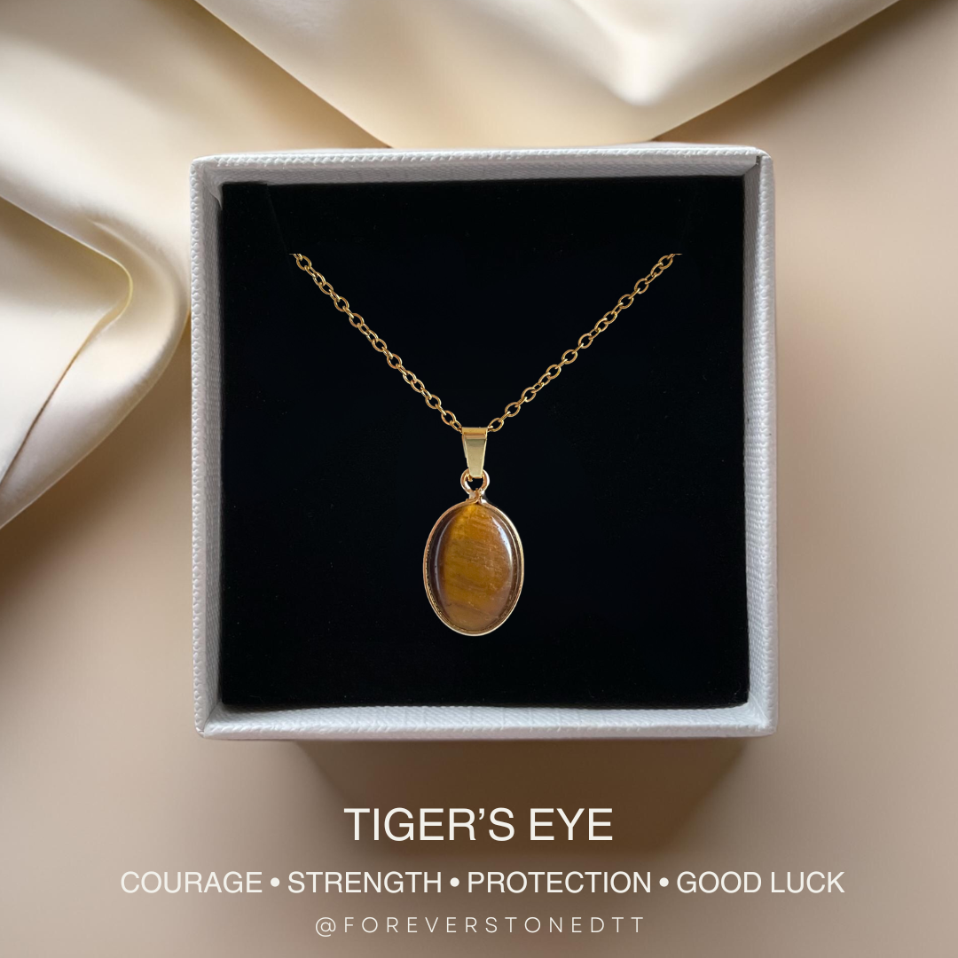 Tiger's Eye Aura Pendant Necklace