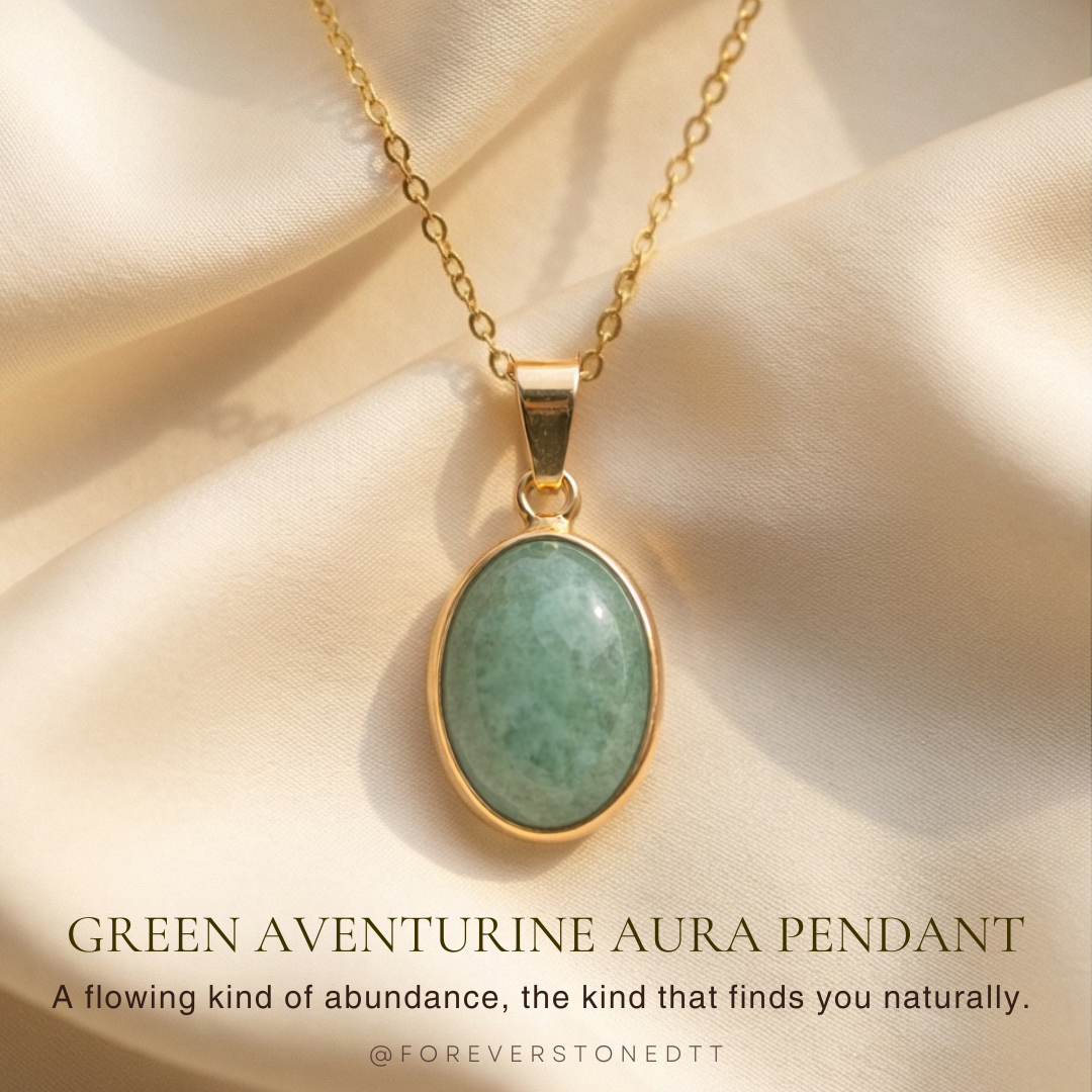 Green Aventurine Aura Pendant Necklace