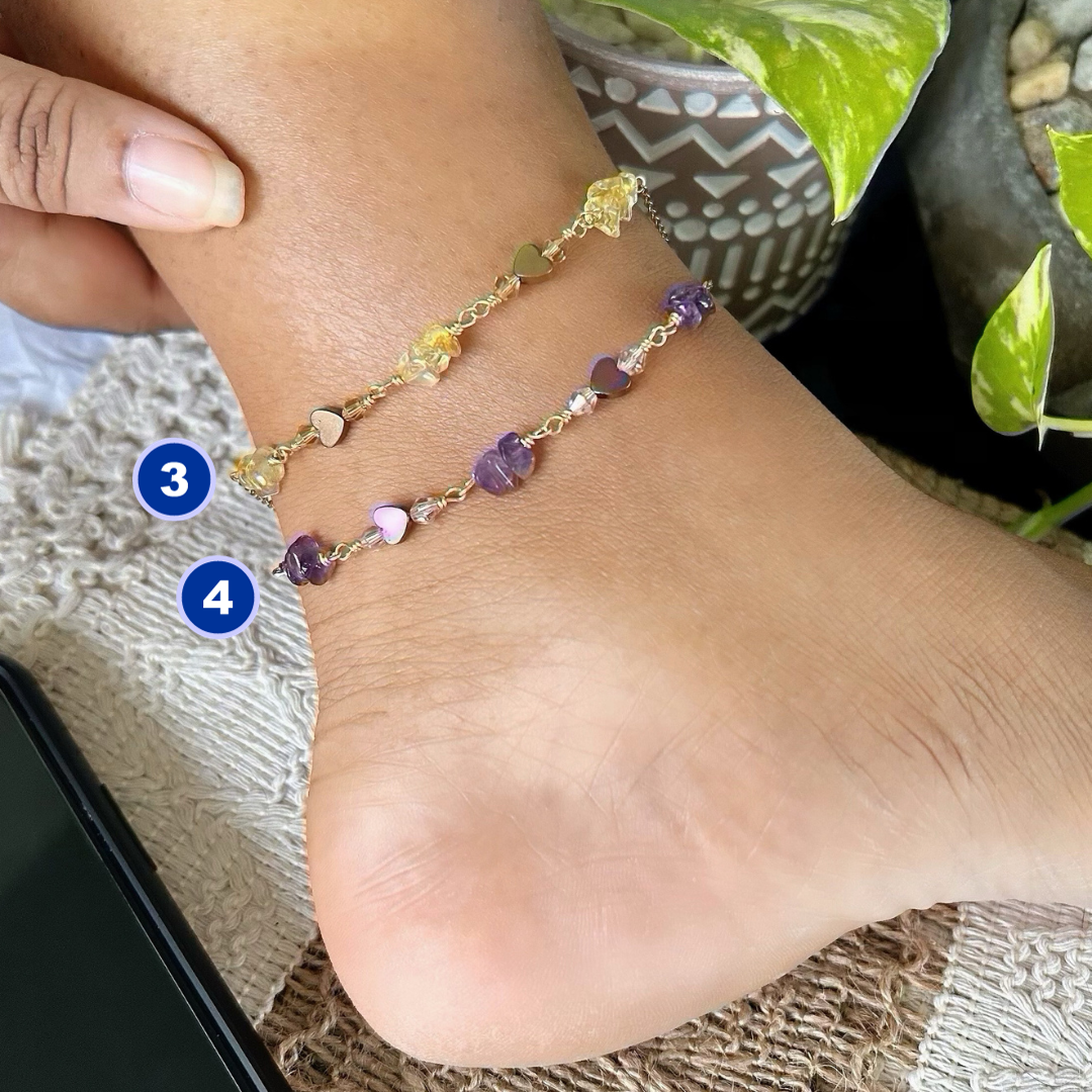 Gemstone Anklets