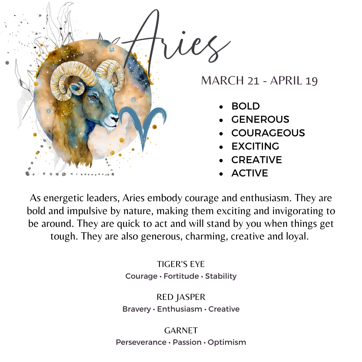 Aries Crystal Pendant Necklace