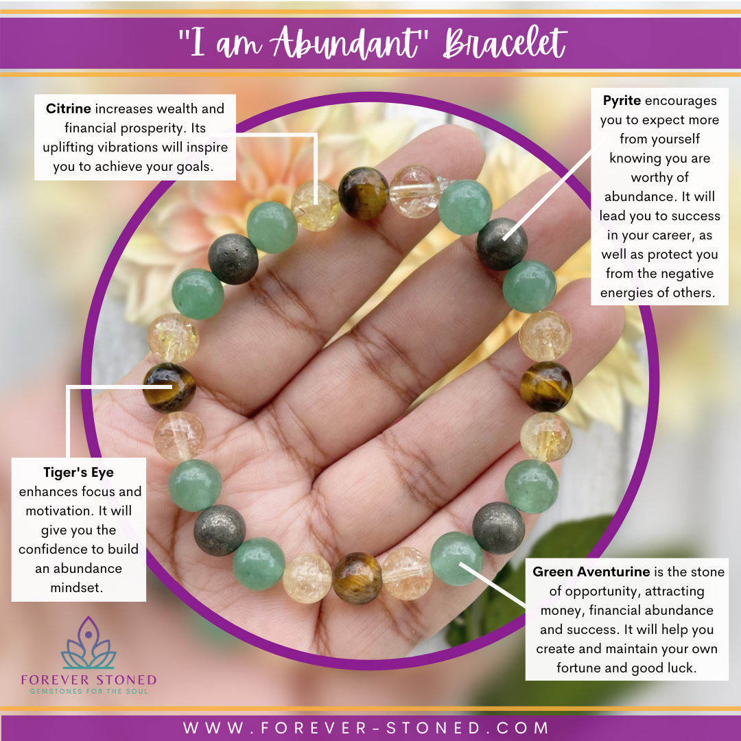"I am Abundant" Manifestation Bracelet
