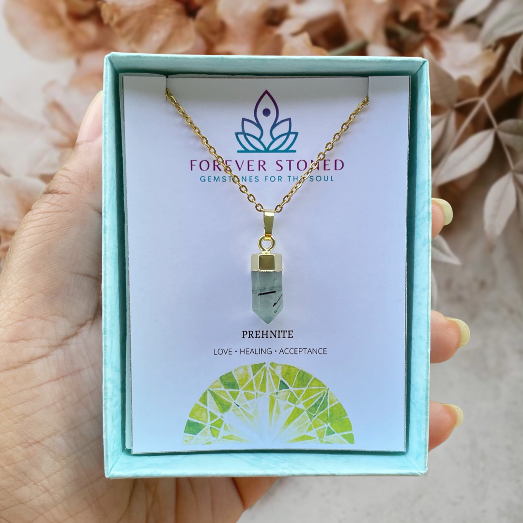 Mini hot Prehnite Pendant