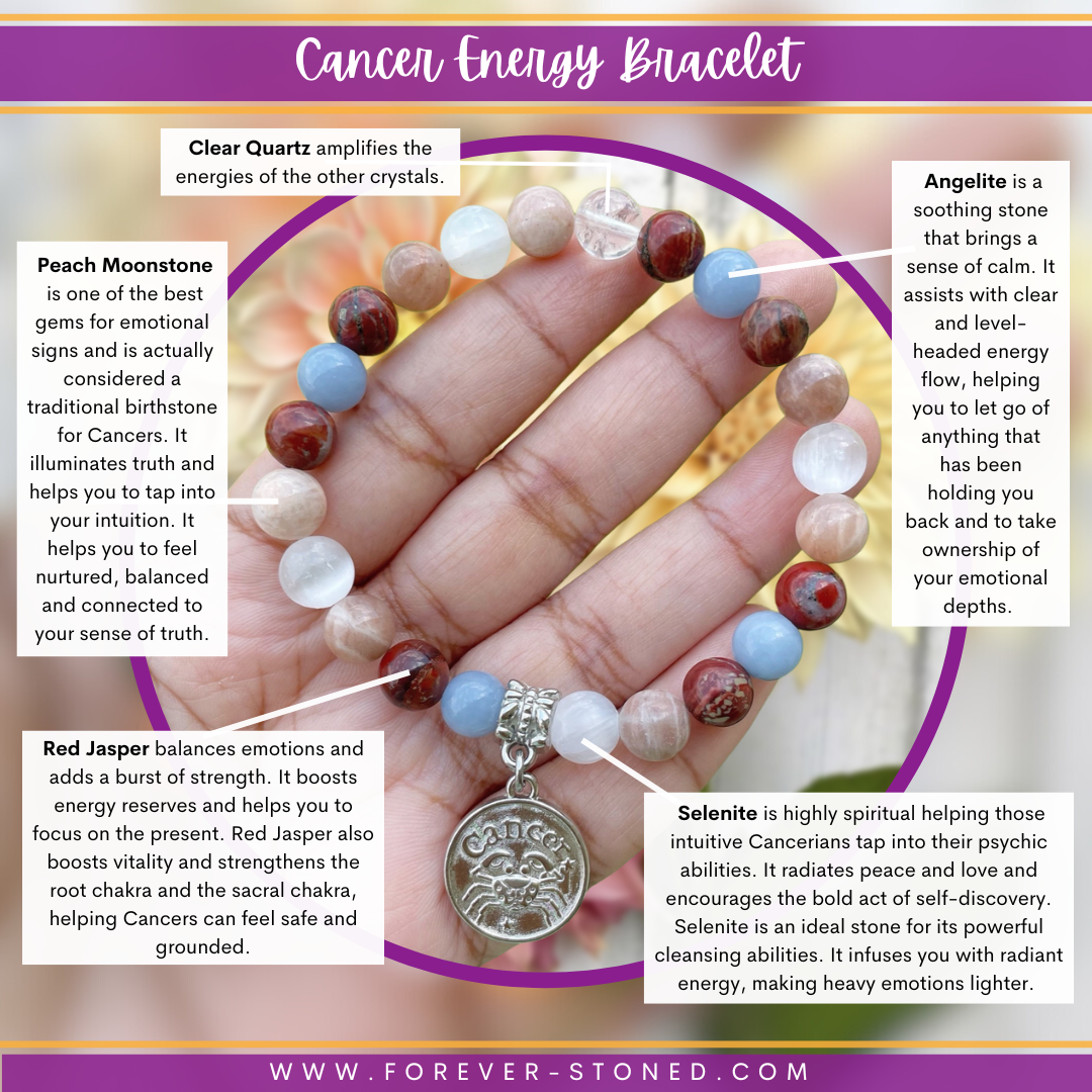Cancer Zodiac Energy Bracelet