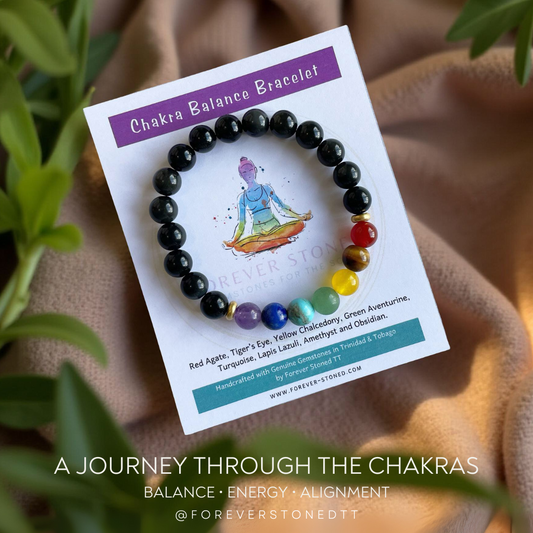 Obsidian Chakra Balance Bracelet