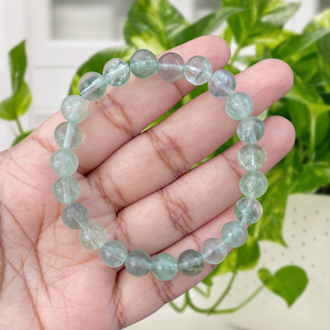 Green Fluorite Gemstone Bracelet