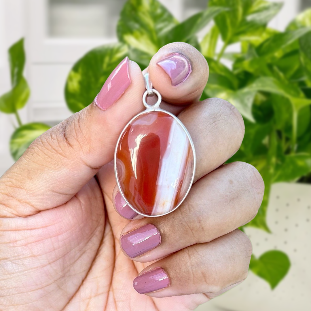 Natural Red Agate Tower Chain Carnelian Agate Necklace Female Southern Red Agate  Necklace | Wish
