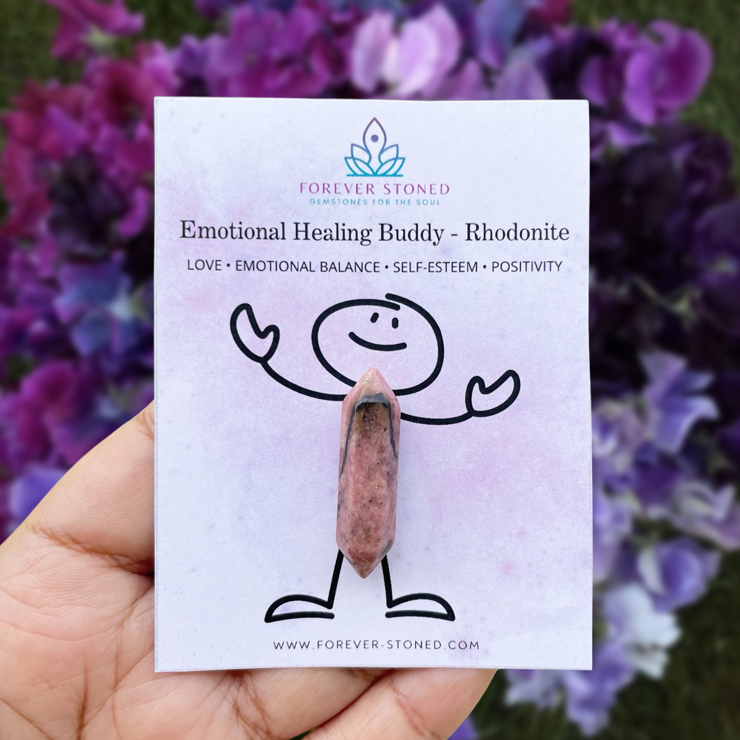 Emotional Healing Buddy - Rhodonite Pocket Stone