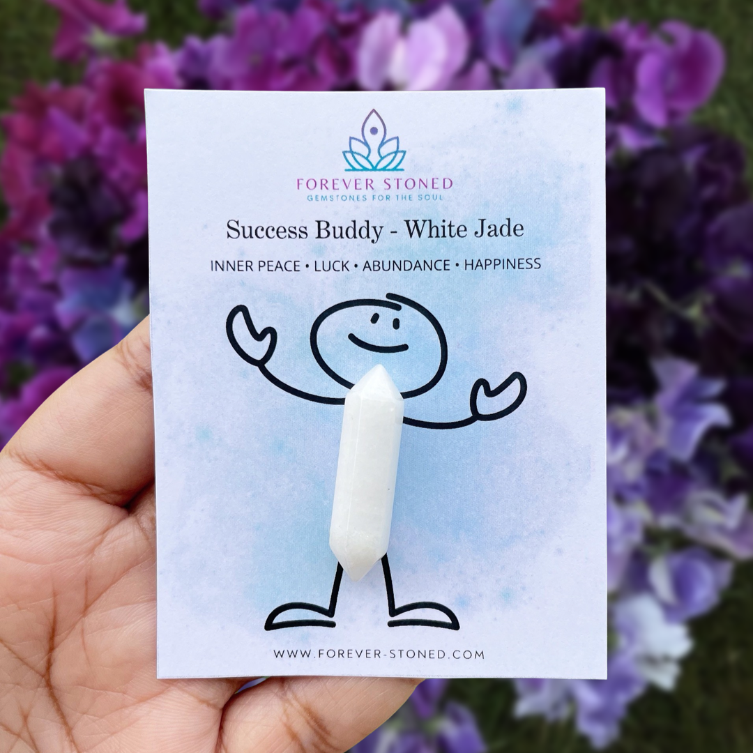 Happy Buddy - White Jade Pocket Stone