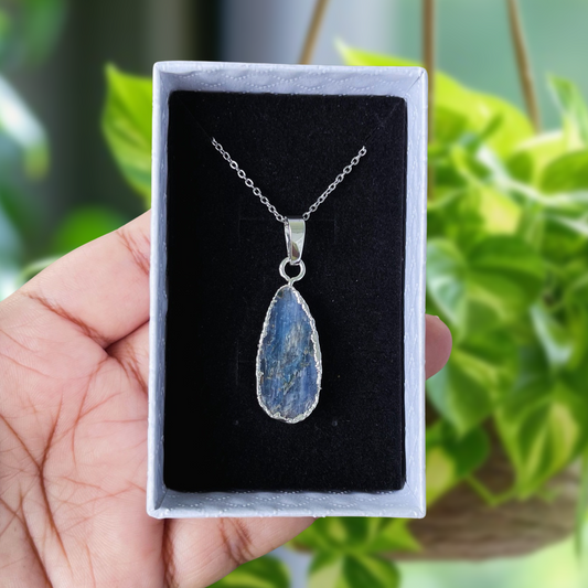 Kyanite Raw Mini Pendant Necklace