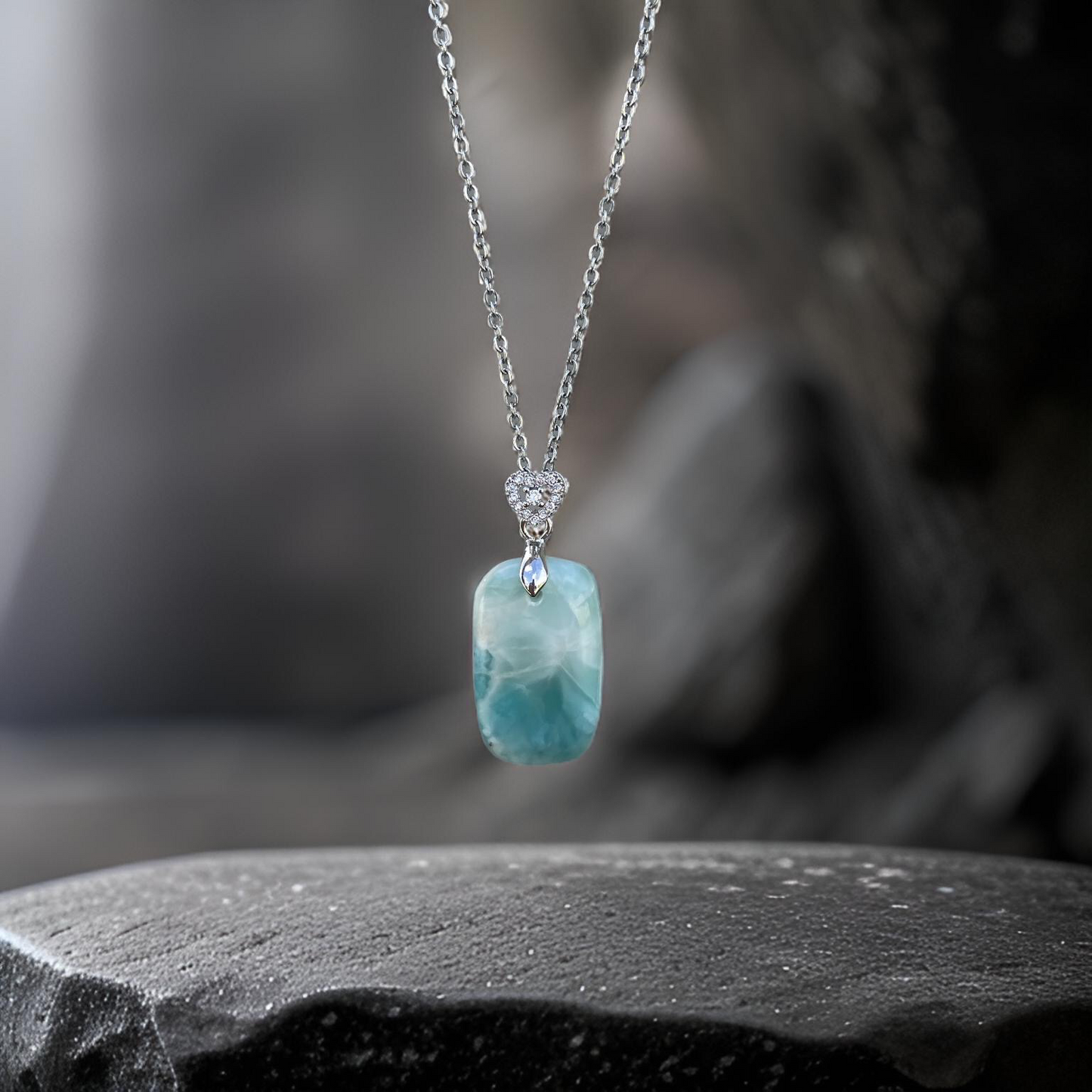 High Quality Larimar Pendant Option 2