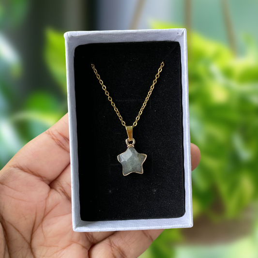 Labradorite Mini Star Pendant Necklace