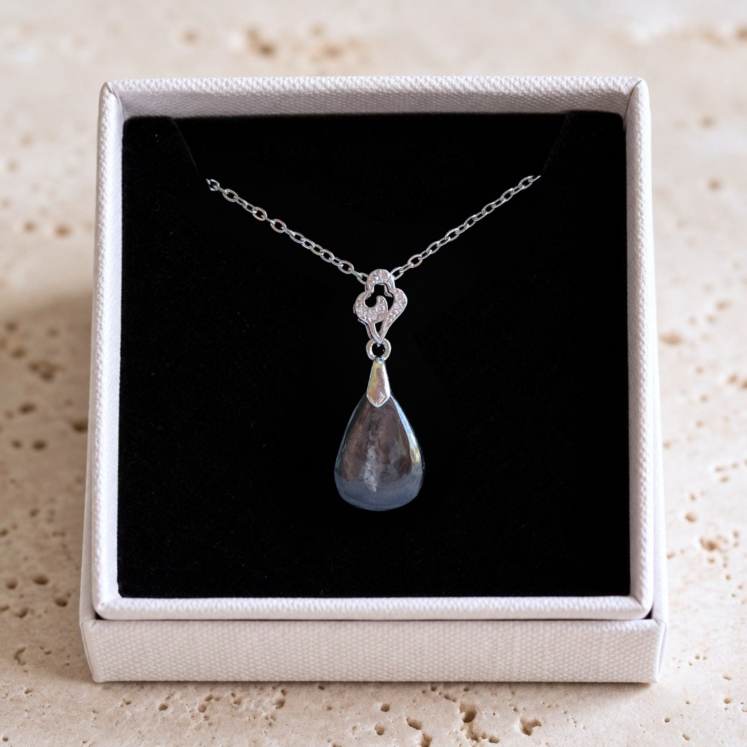 Natural Hypersthene from Canada | Pendant No. 01
