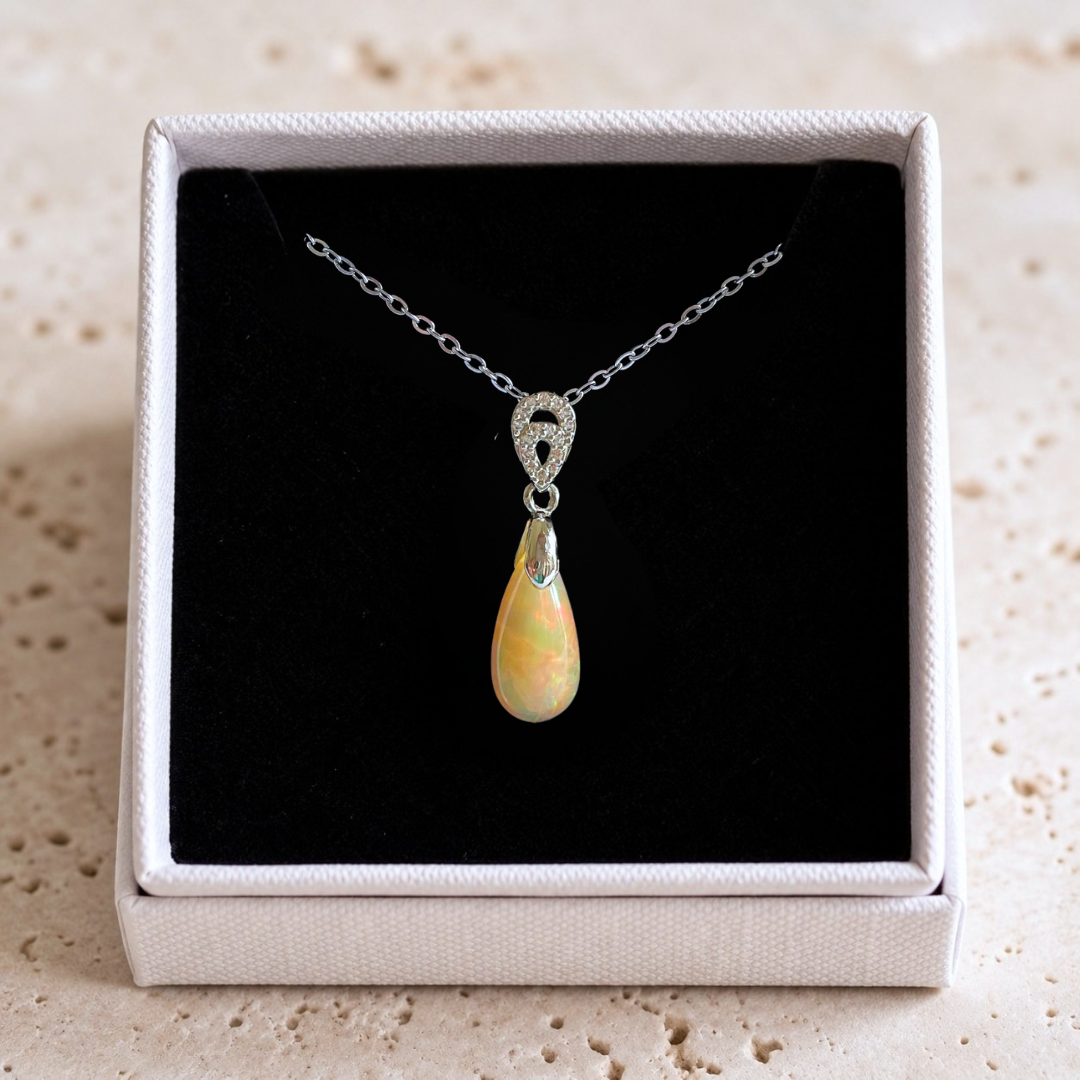 Natural Ethiopian Opal pendant - Pendant No. 01