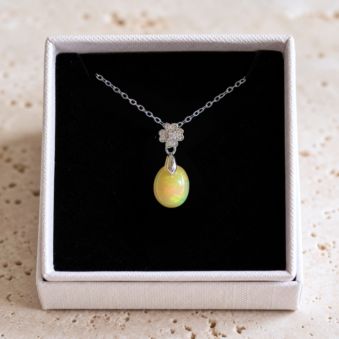 Natural Ethiopian Opal pendant - Pendant No. 02