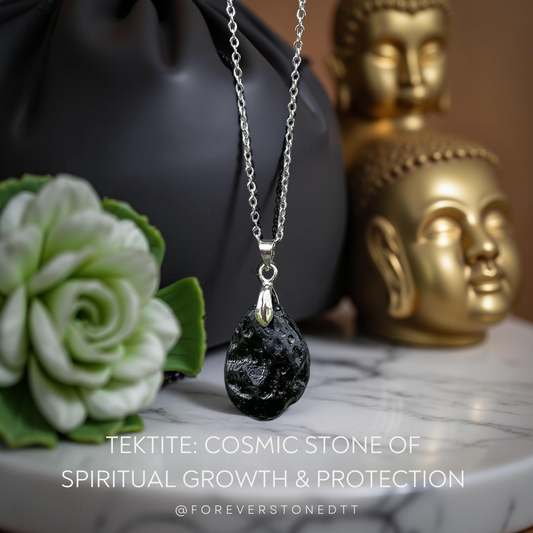 Australasian Tektite Pendant Necklace
