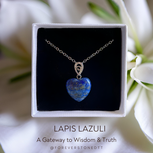Lapis Lazuli Mini Heart Pendant Necklace