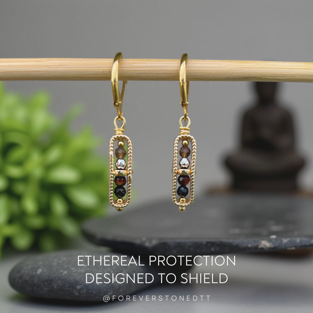 Ethereal Protection Minimalist Earrings
