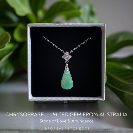 Chrysoprase Pendant - Limited Gem from Australia