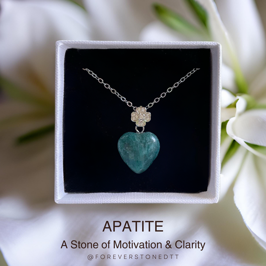 Apatite Mini Heart Pendant Necklace