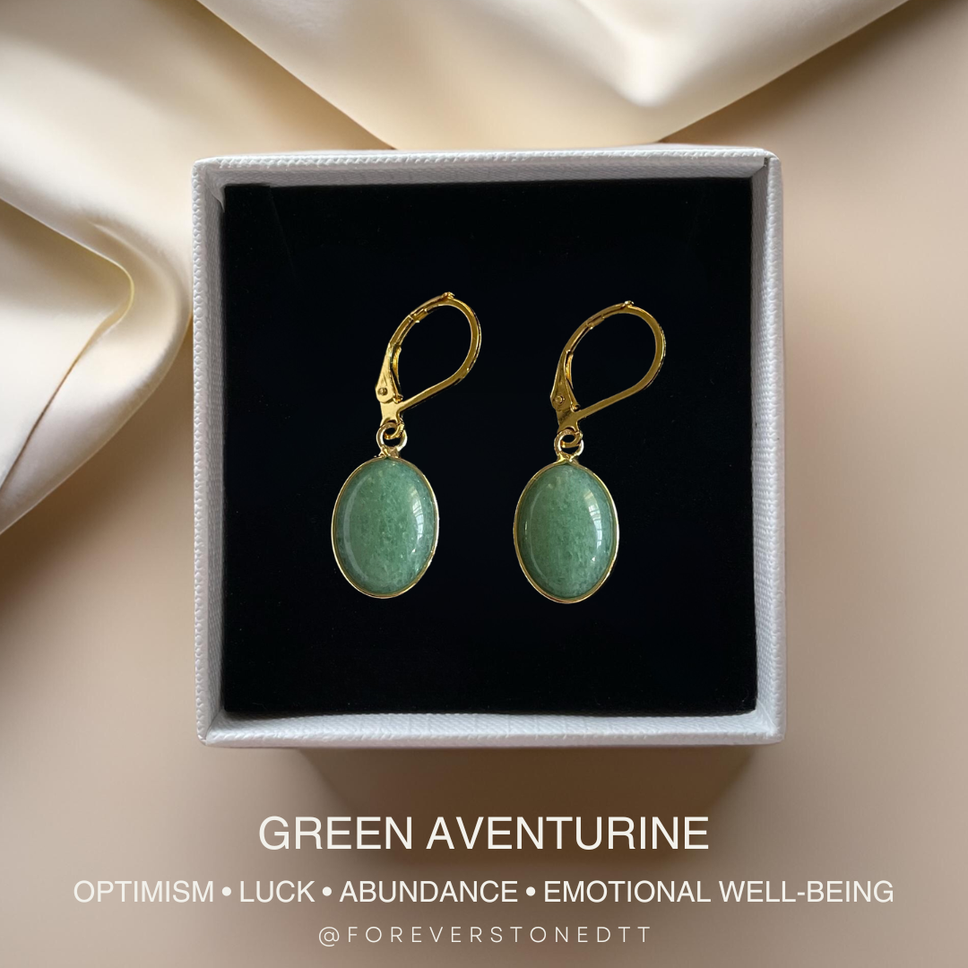 Green Aventurine Aura Earrings