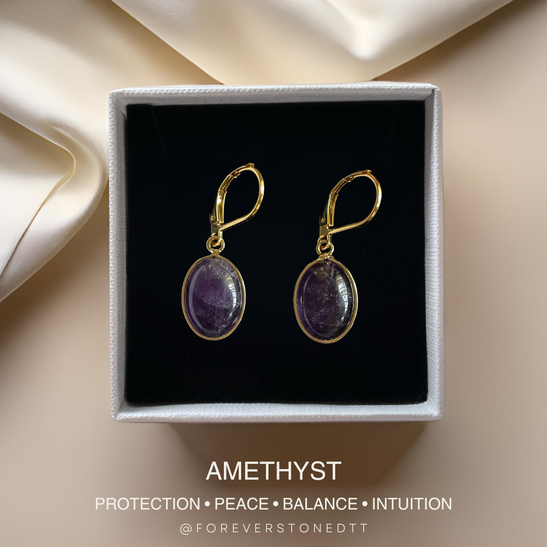 Amethyst Aura Earrings