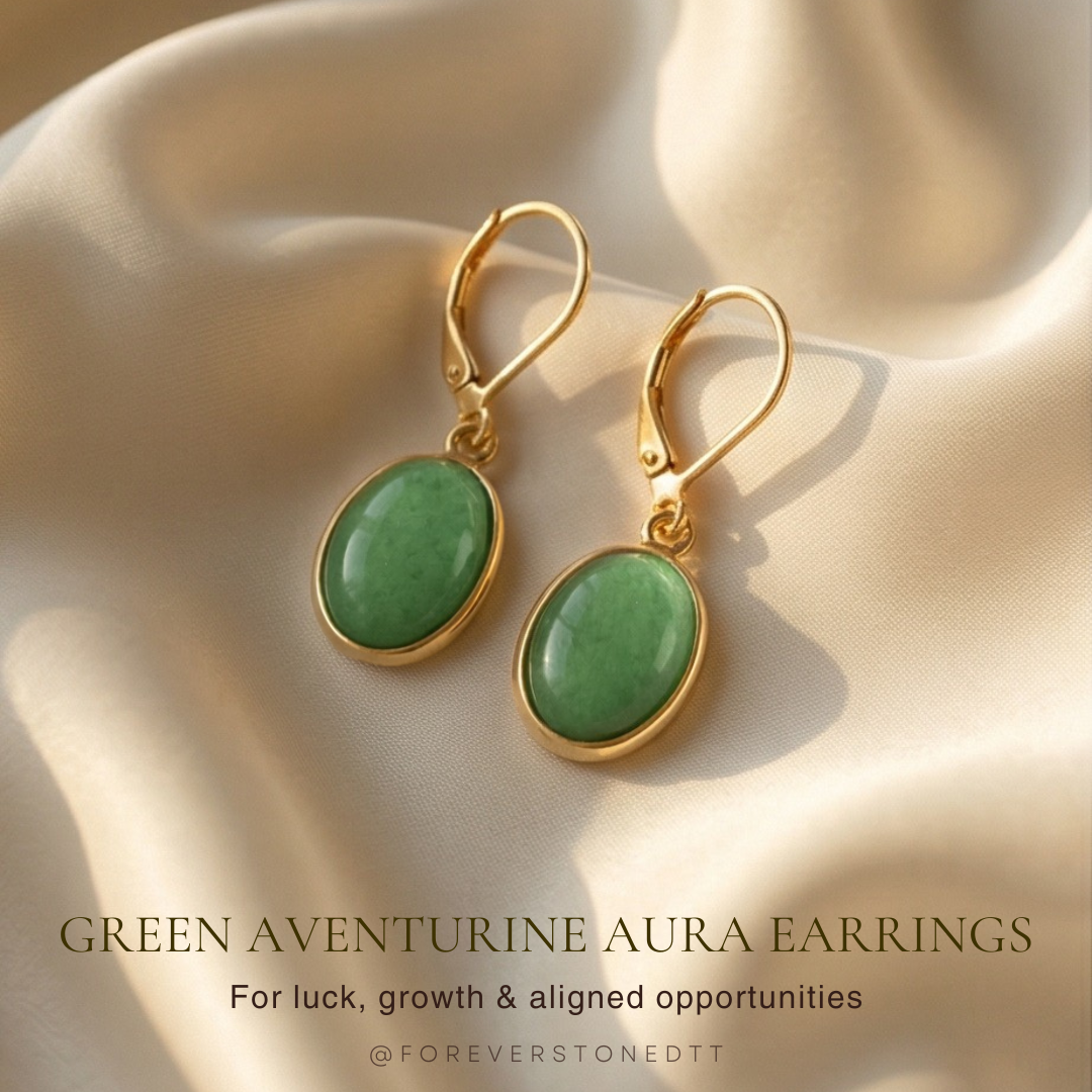 Green Aventurine Aura Earrings